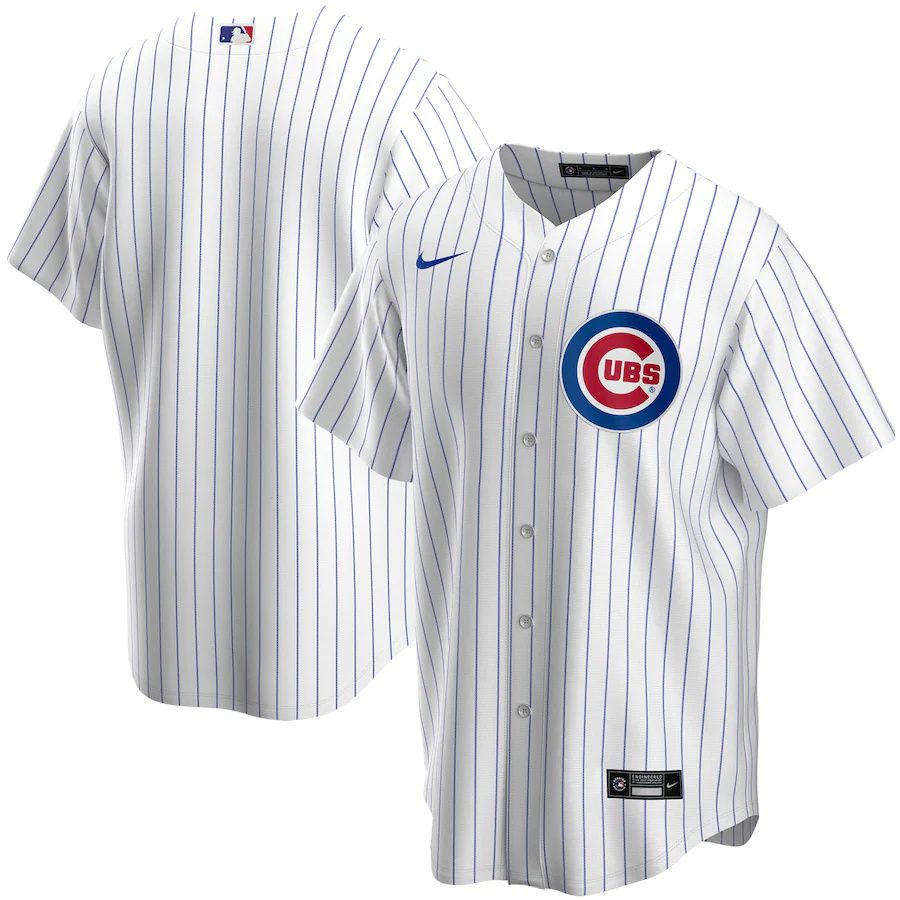 Mens Chicago Cubs Nike White Home Replica Team MLB Jerseys